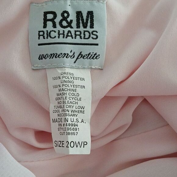 R & M Richards vintage 2 pc dress and sheer overlay cardigan  Sz 20WP petite - Picture 9 of 9